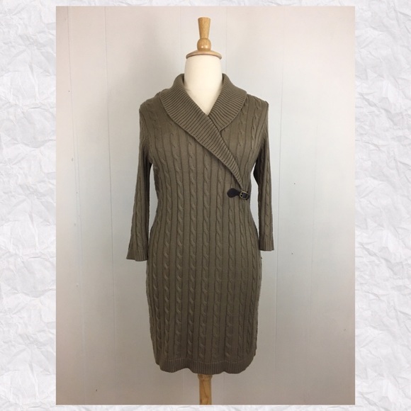 Calvin Klein Sweaters - Calvin Klein 3/4 Sleeve Sweater Tunic Dress